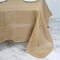 90x90" Natural Brown BURLAP SQUARE TABLE OVERLAY Wedding Party Tradeshow Linens